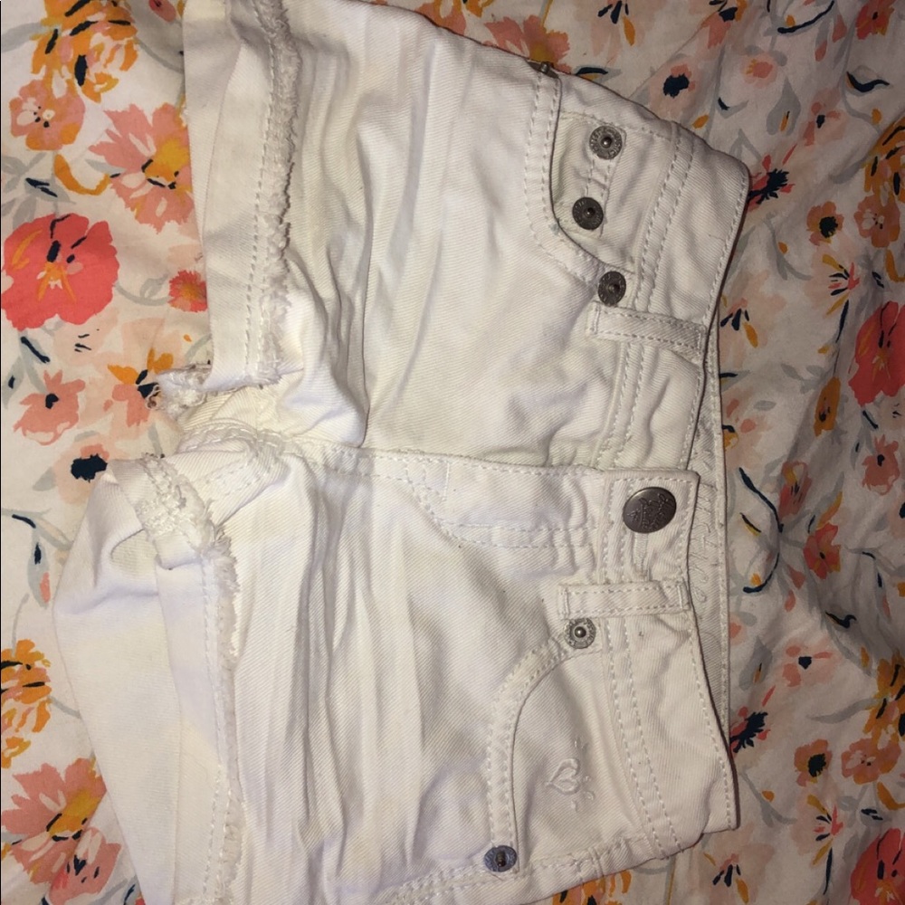 White kids jean shorts
